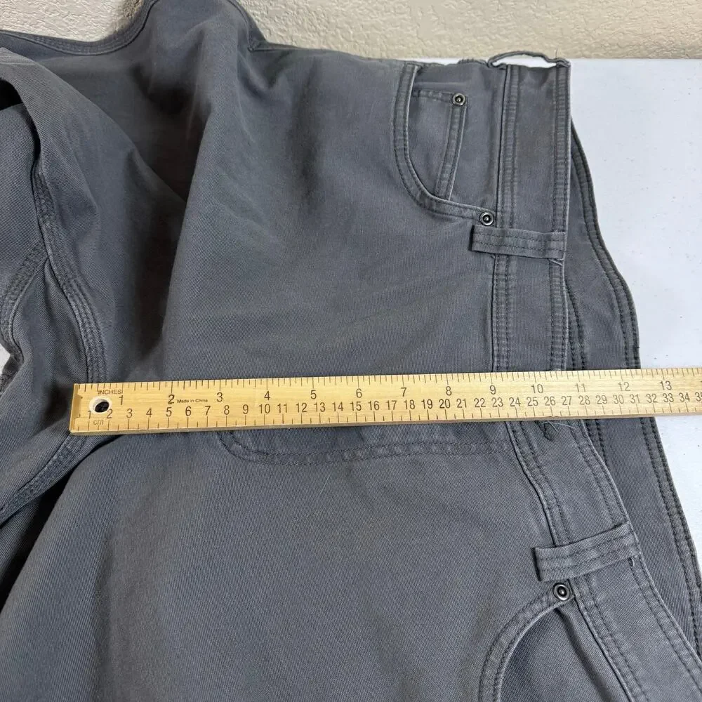 Duluth Trading Co Pants Mens 38x36 Act (38x33) Duluthflex Fire Hose Cargo Gray